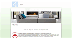Desktop Screenshot of 4living.ca
