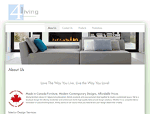 Tablet Screenshot of 4living.ca